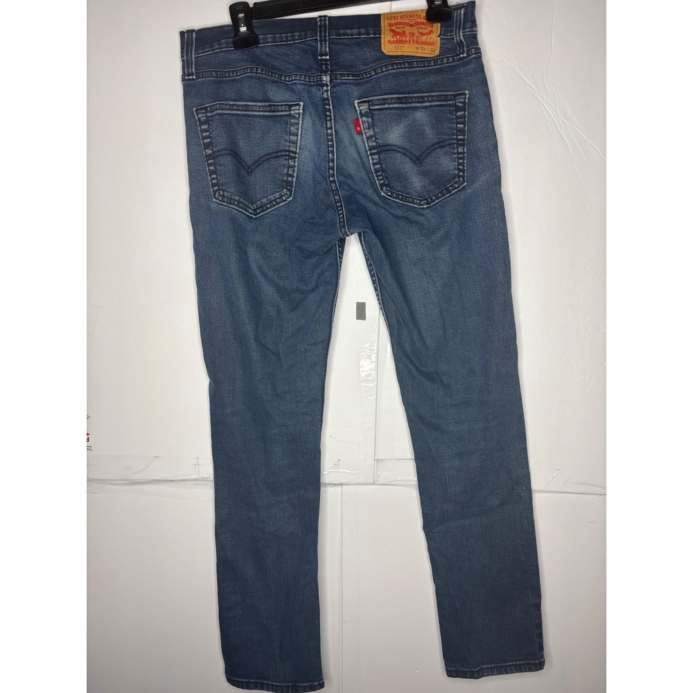 Levis 511 Slim Fit Mens Jeans Blue Medium Wash Denim 32x32 04511-1906